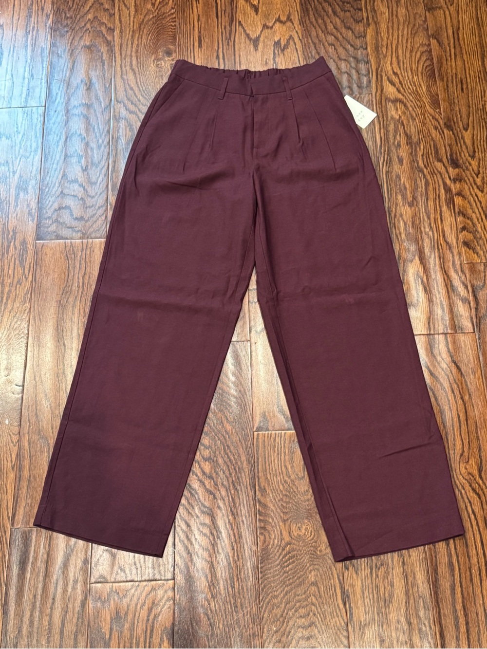a new day Wide-Leg Chinos in Burgundy